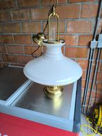 Luster plafond antiek glas en koper, Antiek en Kunst, Ophalen
