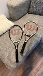 2, door Wilson gespannen volwassenen, zelden gebruikt, Sport en Fitness, Tennis, Nieuw, Wilson