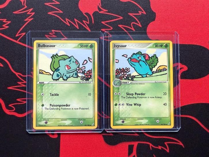 Pokémon Ivysaur en Bulbasaur setje uit 2006!, Hobby en Vrije tijd, Verzamelkaartspellen | Pokémon, Zo goed als nieuw, Meerdere kaarten