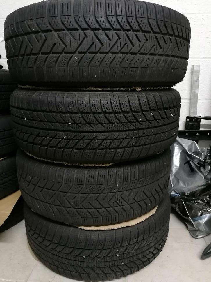 Set van 4 winterbanden gemonteerd op velgen, Auto diversen, Auto-accessoires, Gebruikt, Ophalen