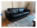 Arild Ikea Lederen 2,5 zit en 1 zit, zwart leer, Enlèvement, Comme neuf, Cuir