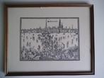 Drukwerk houtsnede Bernard Van De Putte Antwerpen, Antiek en Kunst, Kunst | Etsen en Gravures, Ophalen of Verzenden