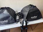 Godox Mini Pioneer 250 Watt Softbox Duo Kit, Ophalen, Gebruikt, Complete fotostudio