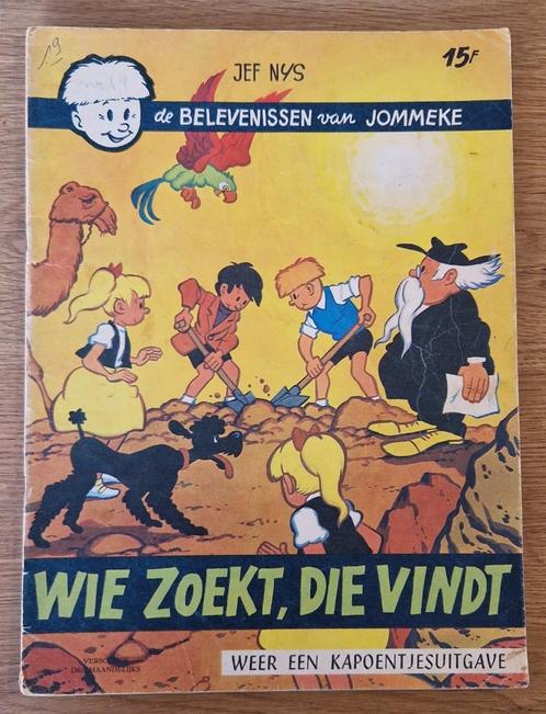 Jommeke - Wie zoekt, die vindt -19-1e dr(1964) Strip, Boeken, Stripverhalen, Gelezen, Eén stripboek, Ophalen of Verzenden