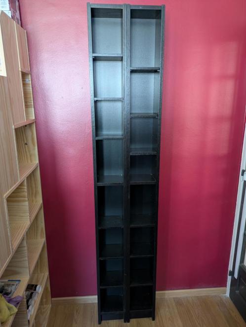 2 étagères IKEA Benno noires, Huis en Inrichting, Kasten | Boekenkasten, Gebruikt, Minder dan 50 cm, 200 cm of meer, Minder dan 25 cm