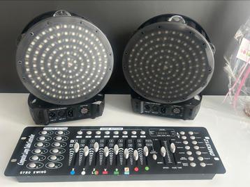 2 lyre multi faisceaux dj + console dmx, Enlèvement, Comme neuf, Laser, Couleur