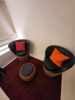 Rieten stoelen set, Antiek en Kunst, Ophalen
