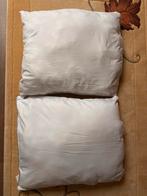 2 x hoofdkussen, Maison & Meubles, Enlèvement ou Envoi, Comme neuf, Blanc, Carré