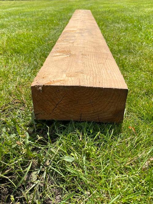 2 poutres en bois robustes : 240 cm x 17,5 cm x 7,5 cm, Jardin & Terrasse, Poteaux, Poutres & Planches, Utilisé, Poutres, 180 à 250 cm