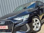 ✔AUDI A3 30TFSi MHEV 𝑺-𝒍𝒊𝒏𝒆 S-tronic 2021 Euro6❕, Auto's, Audi, Stof, Lane Keeping Assist, Zwart, Bedrijf