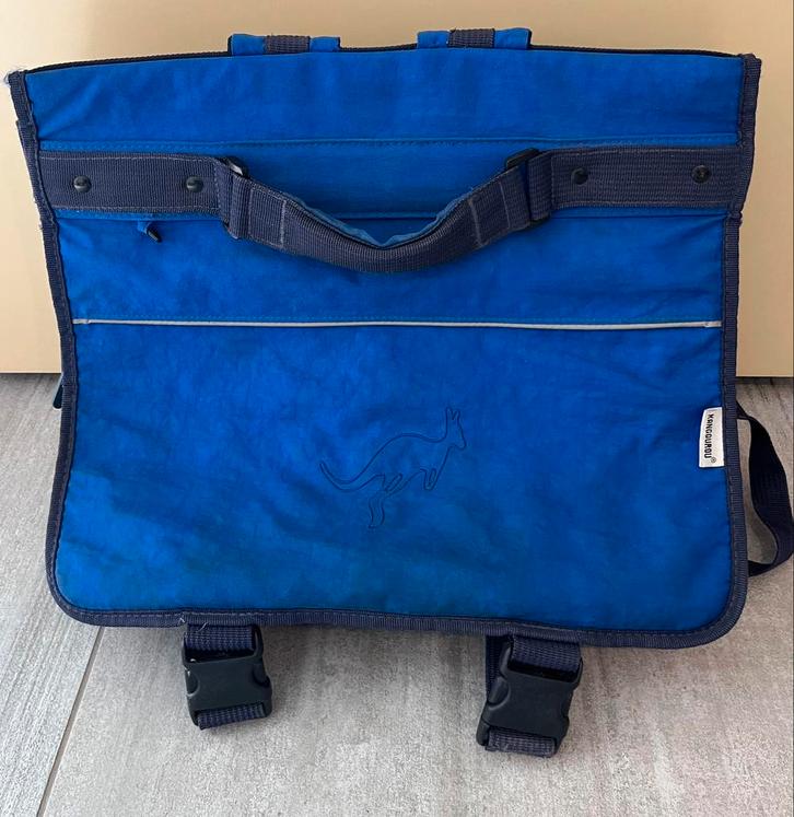 Boekentas lagere school, Handtassen en Accessoires, Tassen | Schooltassen, Gebruikt, Aktetas of Boekentas, Blauw, Ophalen of Verzenden