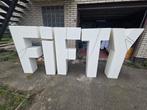 Versiering FIFTY met lichtjes, Ophalen, Zo goed als nieuw, Versiering
