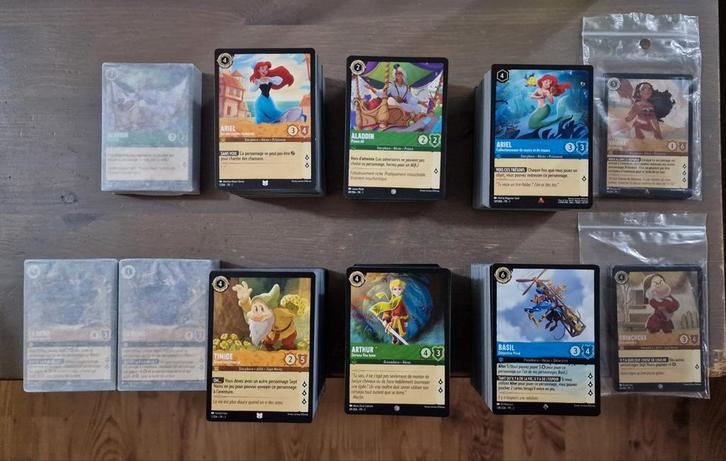 Lorcana cartes Disney, Hobby en Vrije tijd, Verzamelkaartspellen | Overige, Zo goed als nieuw, Meerdere kaarten, Foil, Ophalen of Verzenden