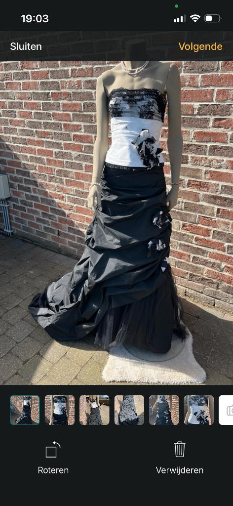 trouw of avondjurk van de familie Vankets, Kleding | Dames, Trouwkleding en Trouwaccessoires, Zo goed als nieuw, Trouwjurk, Zwart