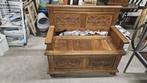 Très beau banc / coffre travaillé style église, Maison & Meubles, Enlèvement