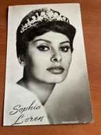 Fotokaart filmster Sophia Loren-Jaren 60, Verzamelen, Verzenden, Zo goed als nieuw, Film, Foto of Kaart