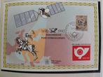 DDR 1990 - kaart 1e postverbinding Mechelen-Innsbruck, Postzegels en Munten, Ophalen of Verzenden, DDR, Gestempeld