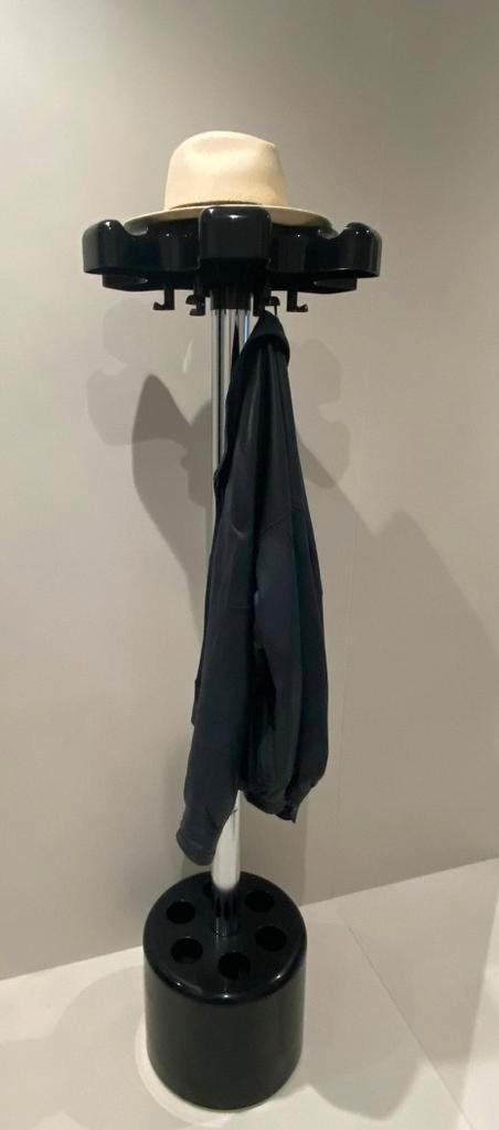 Vintage kapstok met paraplubak Velca Lugano, Maison & Meubles, Accessoires pour la Maison | Porte-parapluies, Utilisé, Plastique