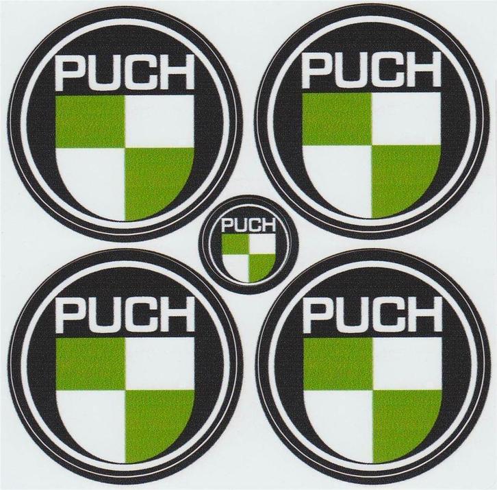 Puch stickervel #1, Motoren, Accessoires | Stickers, Verzenden