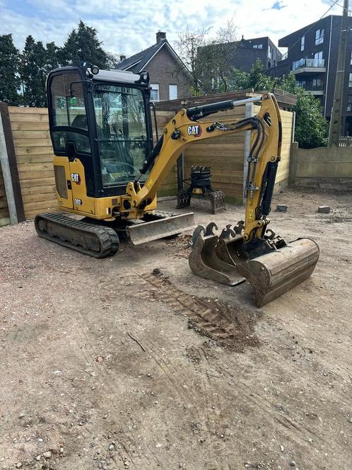 Te huur: Cat 302 CR minigraver + sorteergrijper, Zakelijke goederen, Machines en Bouw | Kranen en Graafmachines, Graafmachine