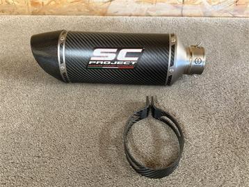 SC Project Oval ovaal carbon slip-on uitlaat demper 60 mm beschikbaar voor biedingen