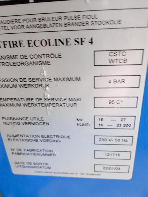 Chaudière mazout Saint Roch 27kw, Doe-het-zelf en Bouw, Verwarming en Radiatoren, Zo goed als nieuw