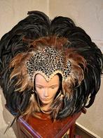 Brazilaans pluimen masker, Kleding | Heren, Carnavalskleding en Feestkleding, Ophalen, Zo goed als nieuw, Overige maten, Accessoires
