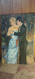 Dubbelzijdige verf, op hout, Ludy Hellin, 1957, 60x90, n464, Antiek en Kunst, Kunst | Schilderijen | Klassiek, Ophalen