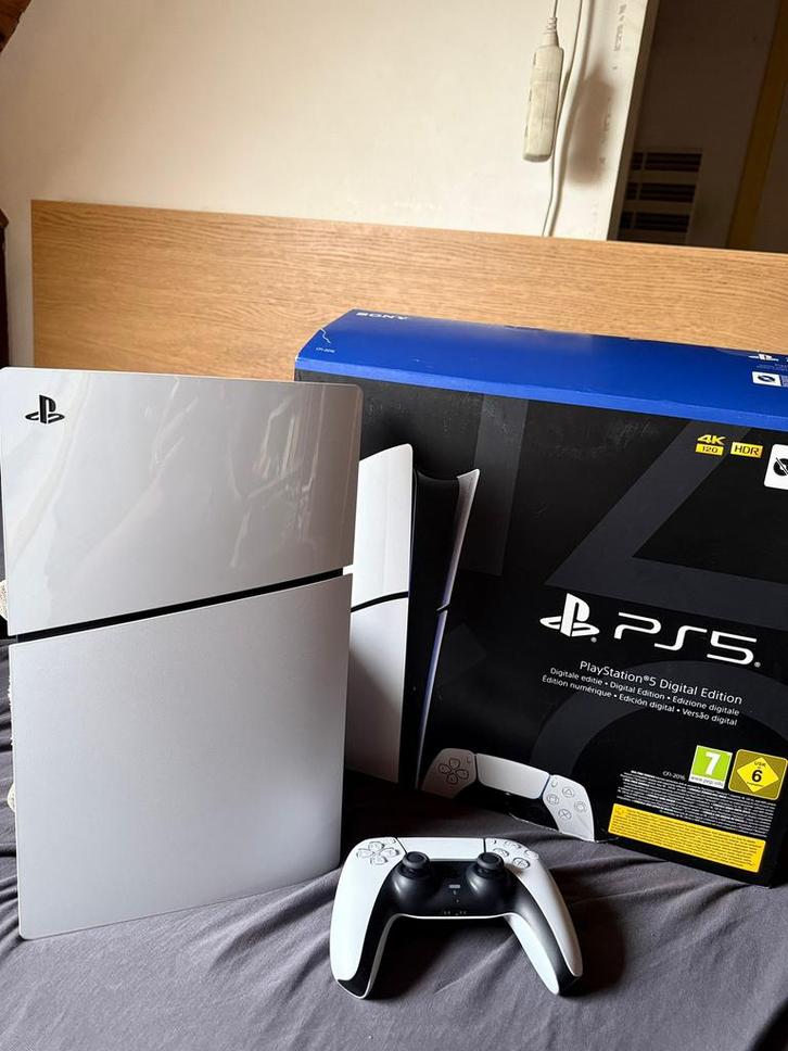 PS5 Slim Digital Edition, Games en Spelcomputers, Spelcomputers | Sony PlayStation 5, Zo goed als nieuw, Playstation 5, Ophalen