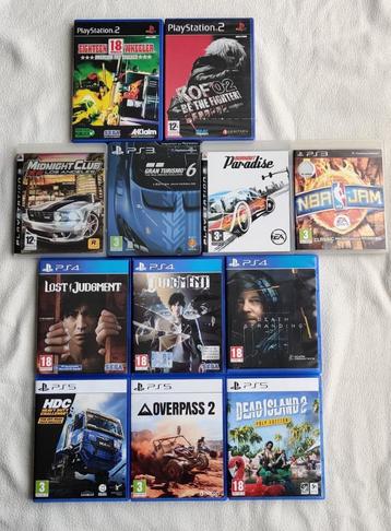 Jeux PS2 PS3 PS4 PS5 beschikbaar voor biedingen