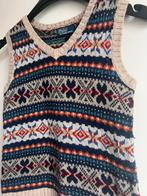 Ralph Lauren Fair Isle Vintage Knit spencer debardeur - XS, Enlèvement ou Envoi, Comme neuf, Beige