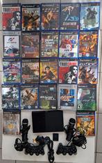 Playstation 2 slim met 2 controller en 22 spellen, Consoles de jeu & Jeux vidéo, Comme neuf, Enlèvement ou Envoi, Slim
