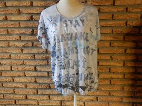 (104) - tee shirt femme t.42 bleu - M&S Mode -, Kleding | Dames, T-shirts, Gedragen, Maat 42/44 (L), Blauw, Korte mouw, Ophalen of Verzenden