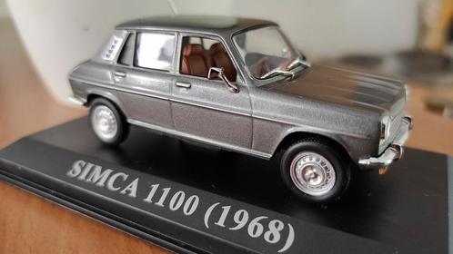 Simca 1100 zilver, 1968 1:43 in vitrinedoosje, Hobby en Vrije tijd, Modelauto's | 1:43, Nieuw, Ophalen of Verzenden