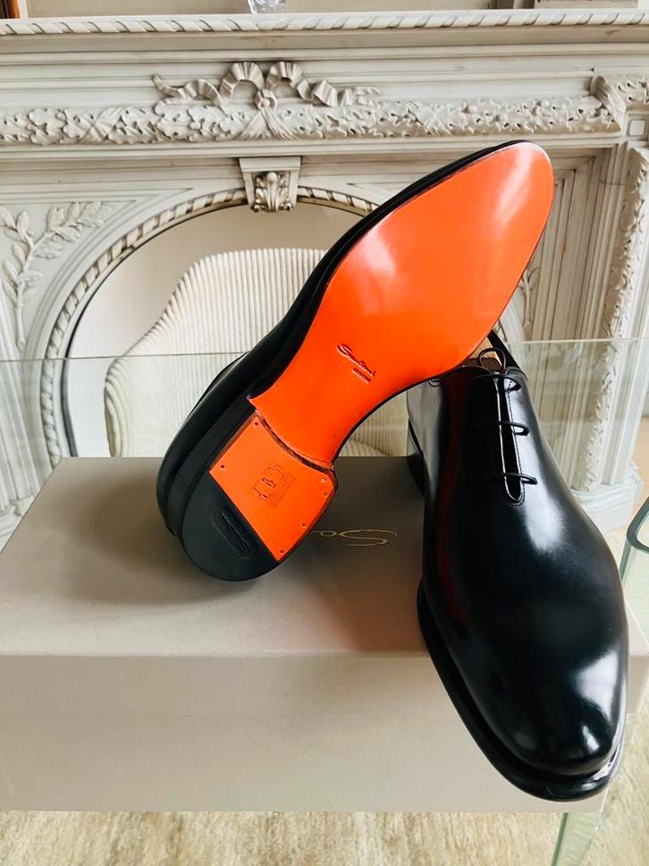 Santoni, Kleding | Heren, Schoenen, Nieuw, Veterschoenen, Zwart, Ophalen of Verzenden