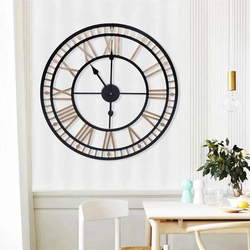 Klok - Uurwerk - Vintage Wandklok - 80Cm, Huis en Inrichting, Woonaccessoires | Klokken