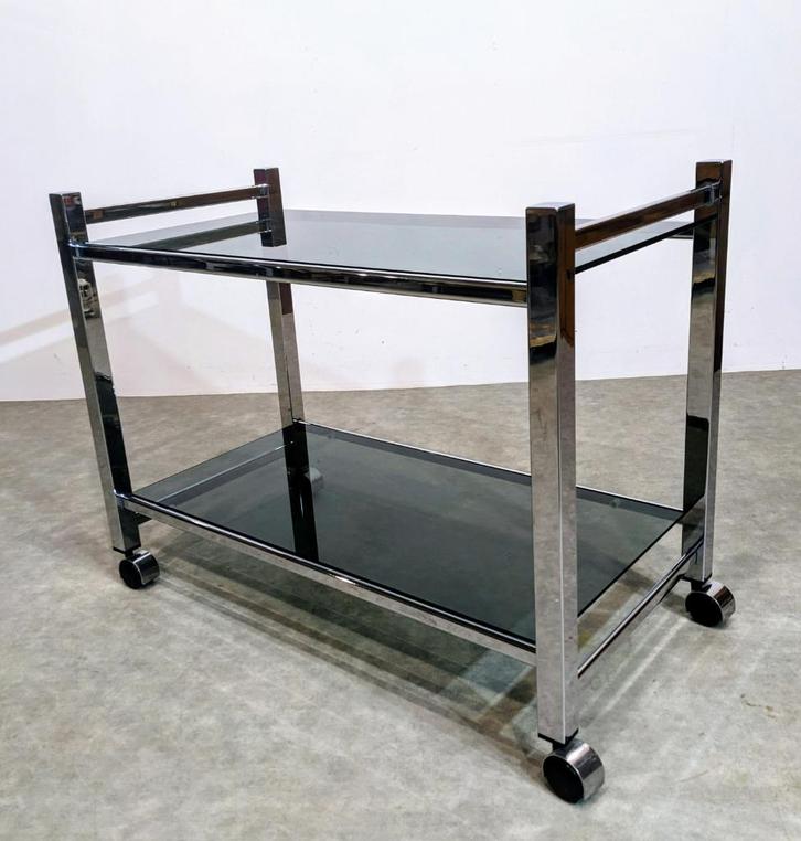 Vintage tv-meubel uit de jaren 70, Huis en Inrichting, Kasten |Televisiemeubels, Glas, Ophalen