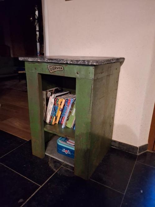 Unieke industriële meubels met karakter – met Belgisch blauw, Antiek en Kunst, Curiosa en Brocante, Ophalen