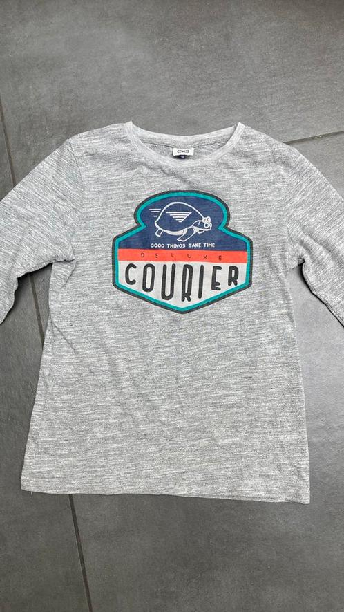 325: grijze Longsleeve CKS 10j, Kinderen en Baby's, Kinderkleding | Maat 140, Zo goed als nieuw, Jongen, Shirt of Longsleeve, Ophalen of Verzenden