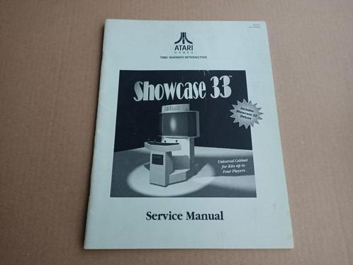 Service Manual: Showcase 33 (Atari), Collections, Machines | Autre, Enlèvement ou Envoi