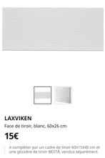 BXL  Une facade de tiroir Ikea Laxviken, Maison & Meubles, Armoires | Commodes, Comme neuf, 50 à 100 cm, Enlèvement, Moins de 100 cm