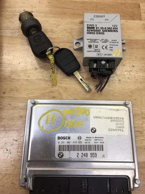 ECU DME set BMW E46 320d 136 pk oe 2248959, Autos : Pièces & Accessoires, Électronique & Câbles, BMW, Utilisé, Enlèvement ou Envoi