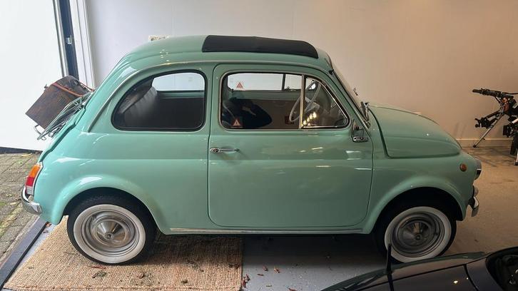 Fiat 500 oldtimer, Auto's, Fiat, Bedrijf, Benzine, Handgeschakeld, Groen, Achterwielaandrijving, Ophalen
