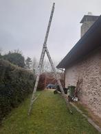 3 delige ladder 7.7m 150 kg Hailo, Ophalen, Gebruikt, Ladder, Opvouwbaar of Inschuifbaar