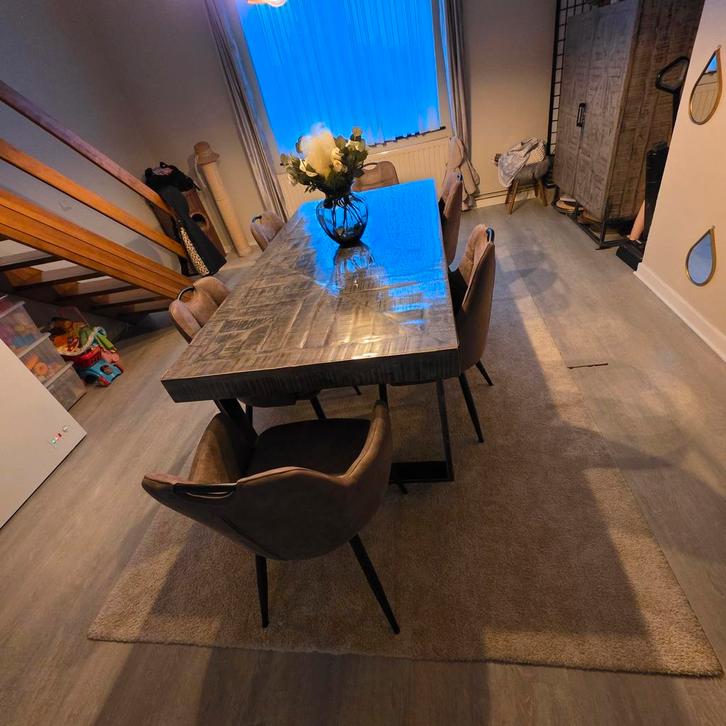 Ensemble de meubles en bois de manguier, Maison & Meubles, Tables | Tables à manger