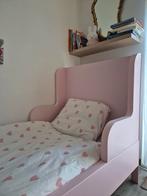 Ikea meegroeibed, roze, met matras, dons en overtrek, Ophalen, Zo goed als nieuw, Matras