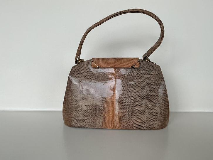 Handtas hagedisleder, Bijoux, Sacs & Beauté, Sacs | Sacs Femme, Comme neuf, Sac à main, Enlèvement ou Envoi