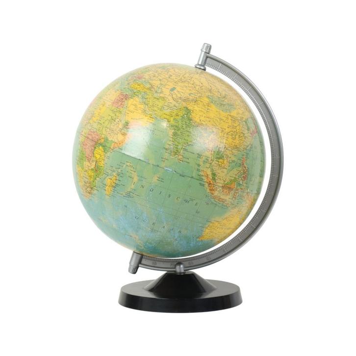 Grote Vintage Wereldbol Staatkundige Globe Räth 33cm, Huis en Inrichting, Woonaccessoires | Wereldbollen, Gebruikt, Ophalen of Verzenden