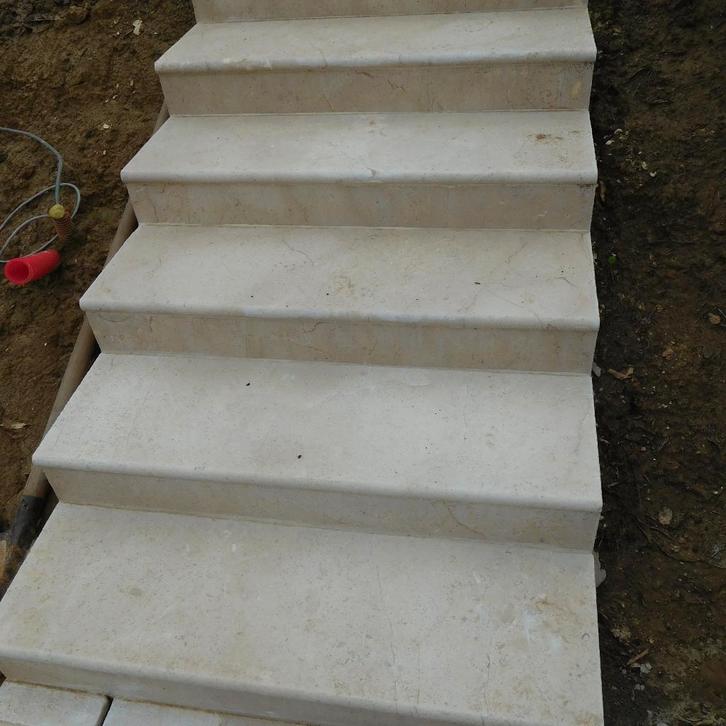 marmertabletten beige, 30 cm,  prachtig afgerond, Bricolage & Construction, Planches & Dalles, Neuf, Autres matériaux, 50 à 150 cm