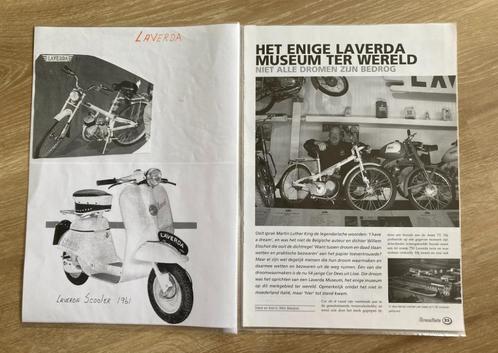 Unieke Map met documentatie Laverda bromfiets Brommers, Fietsen en Brommers, Handleidingen en Instructieboekjes, Zo goed als nieuw